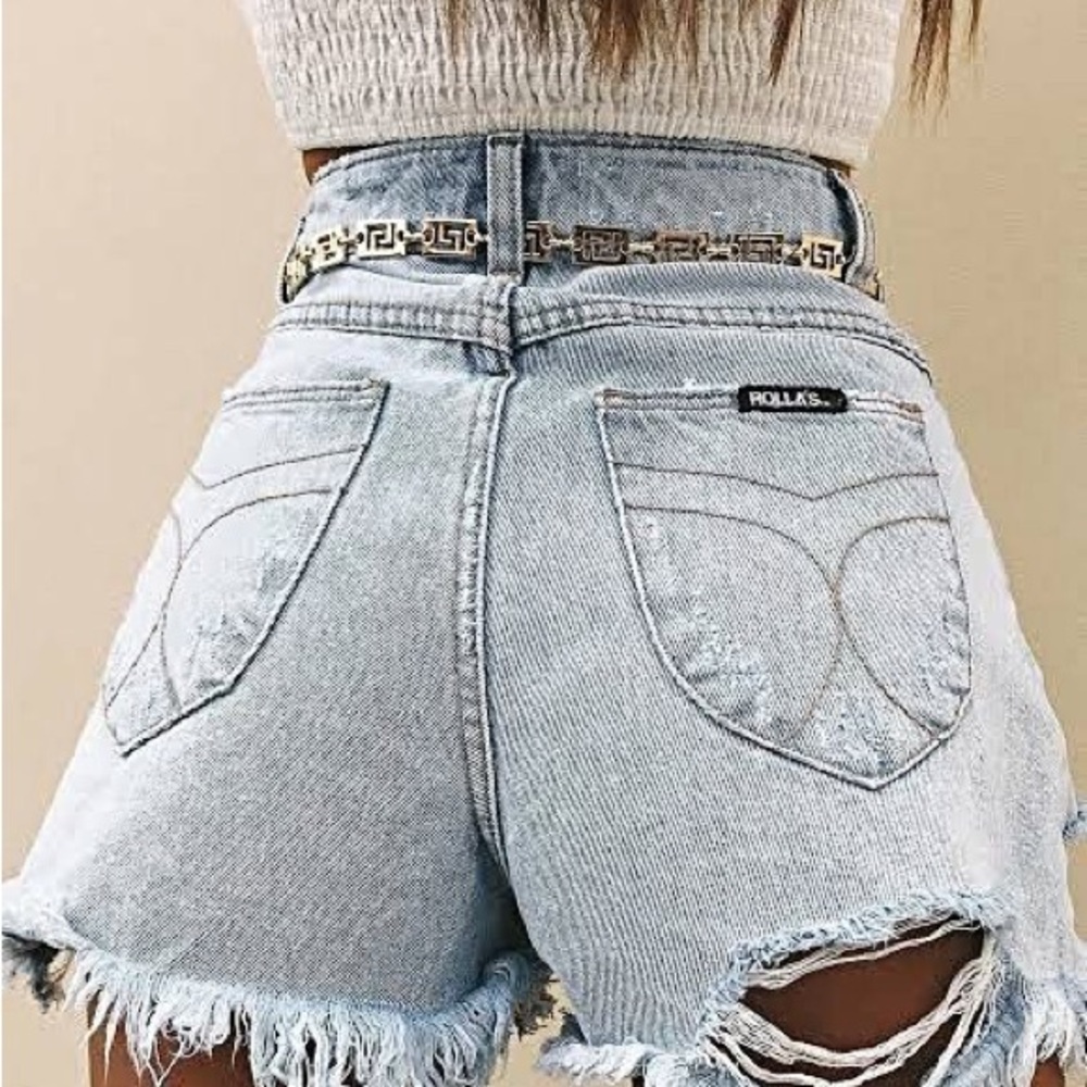 ROLLA'S Light Wash Jean Shorts